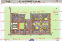 Gulberg Residencia Block AA-1 map