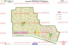 Gulberg Residencia Block K map