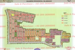 Gulberg Residencia Block O map