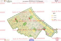 Gulberg Residencia Block T map