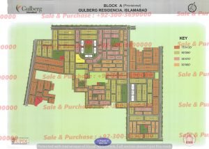 Gulberg Residencia Block A Map