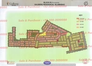 Gulberg Residencia Block B Map