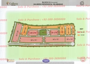 Gulberg Residencia Block G Map