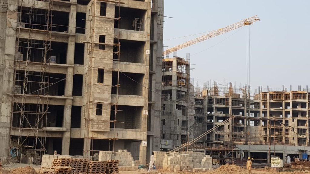 Towers under construction in Gulberg Islamabad