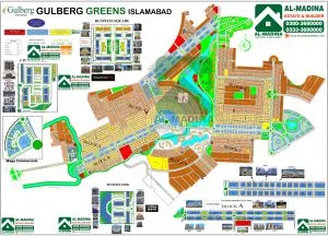 Gulberg Greens Map