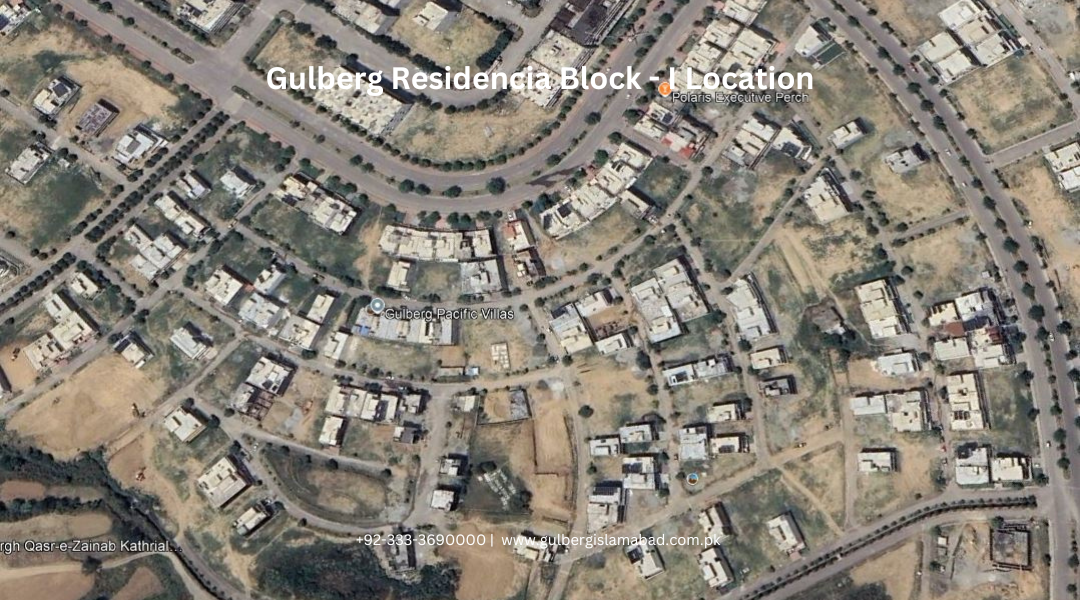 Gulberg Residencia Block - I Location