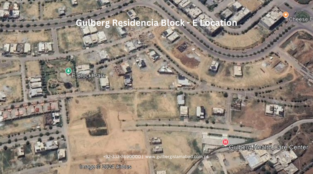 Gulberg Residencia Block E location