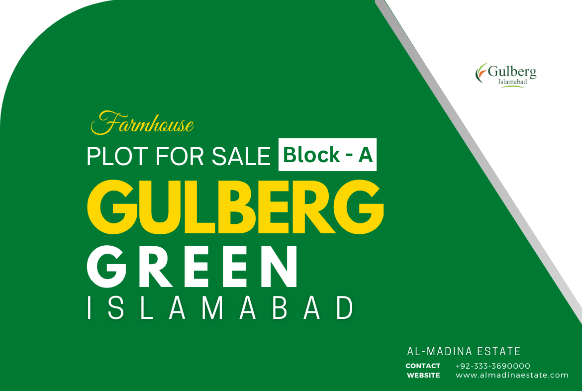 farmhouse plot for sale in block A gulberg green Islamabad