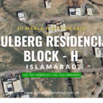 10 marla plot for sale in block H Gulberg Residencia Islamabad