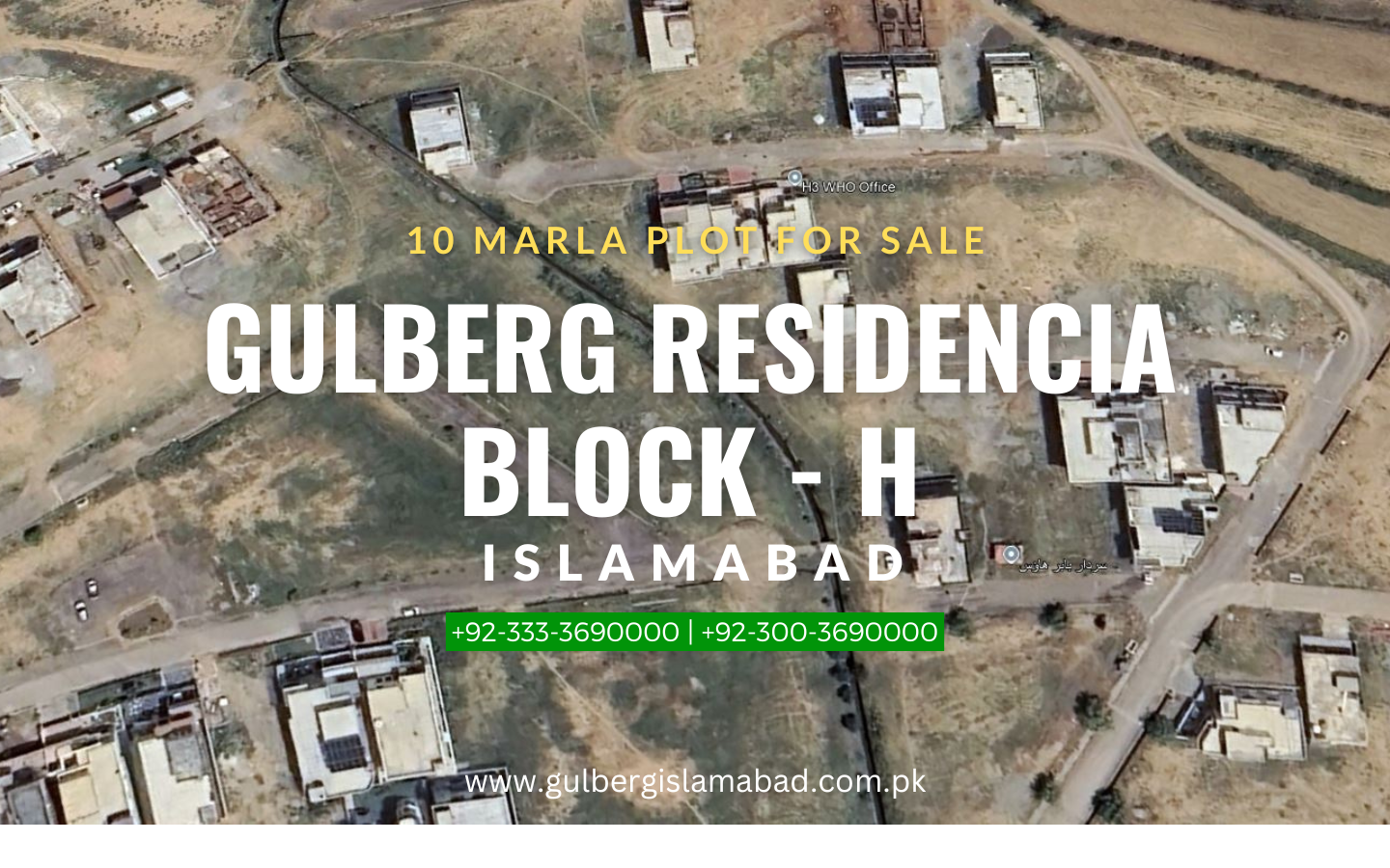 10 marla plot for sale in block H Gulberg Residencia Islamabad