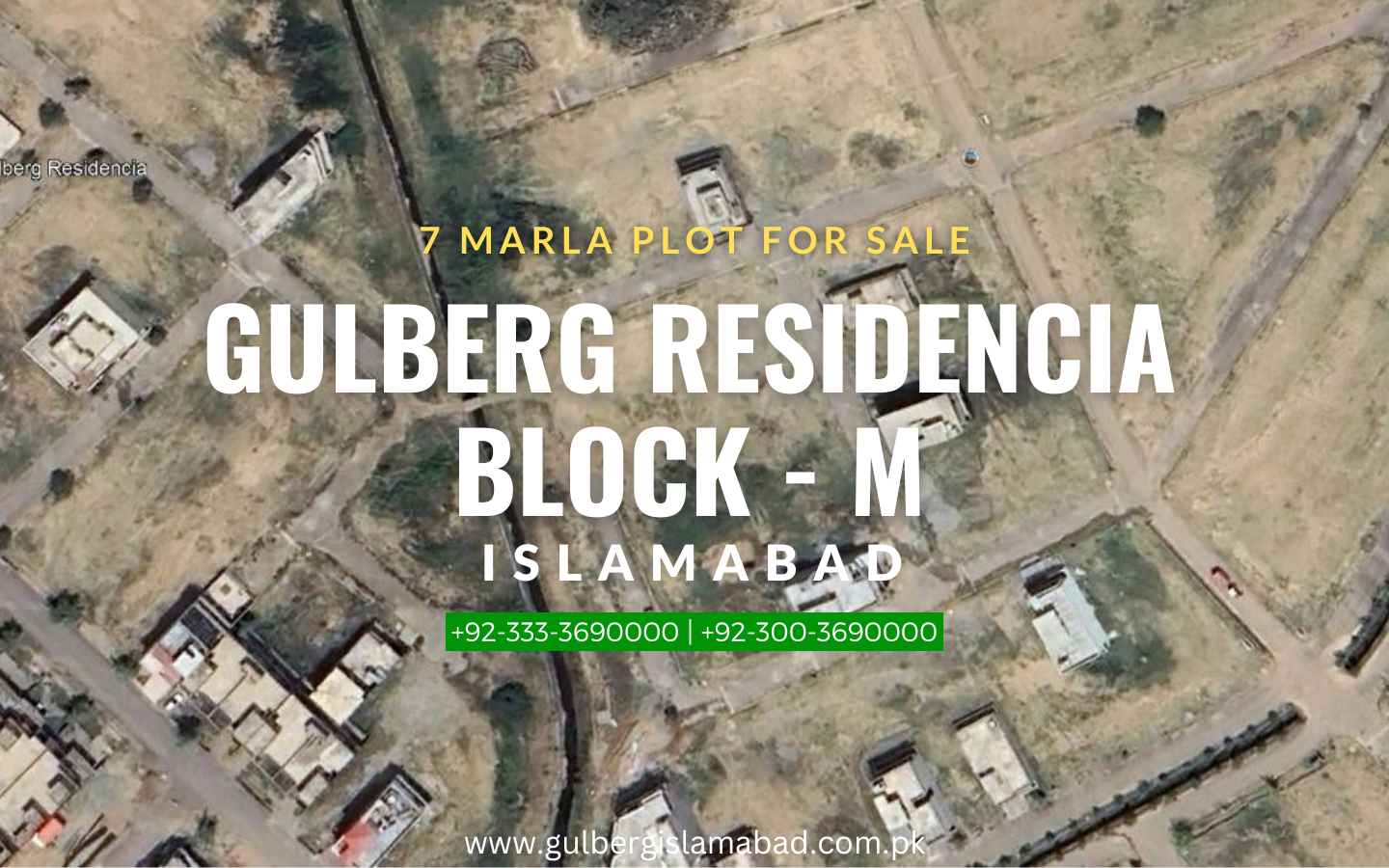 7 marla plot for sale in block m gulberg residencia Islamabad