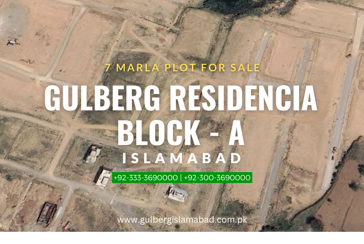 7 Marla Developed Possession Plot in Gulberg Residencia Block A