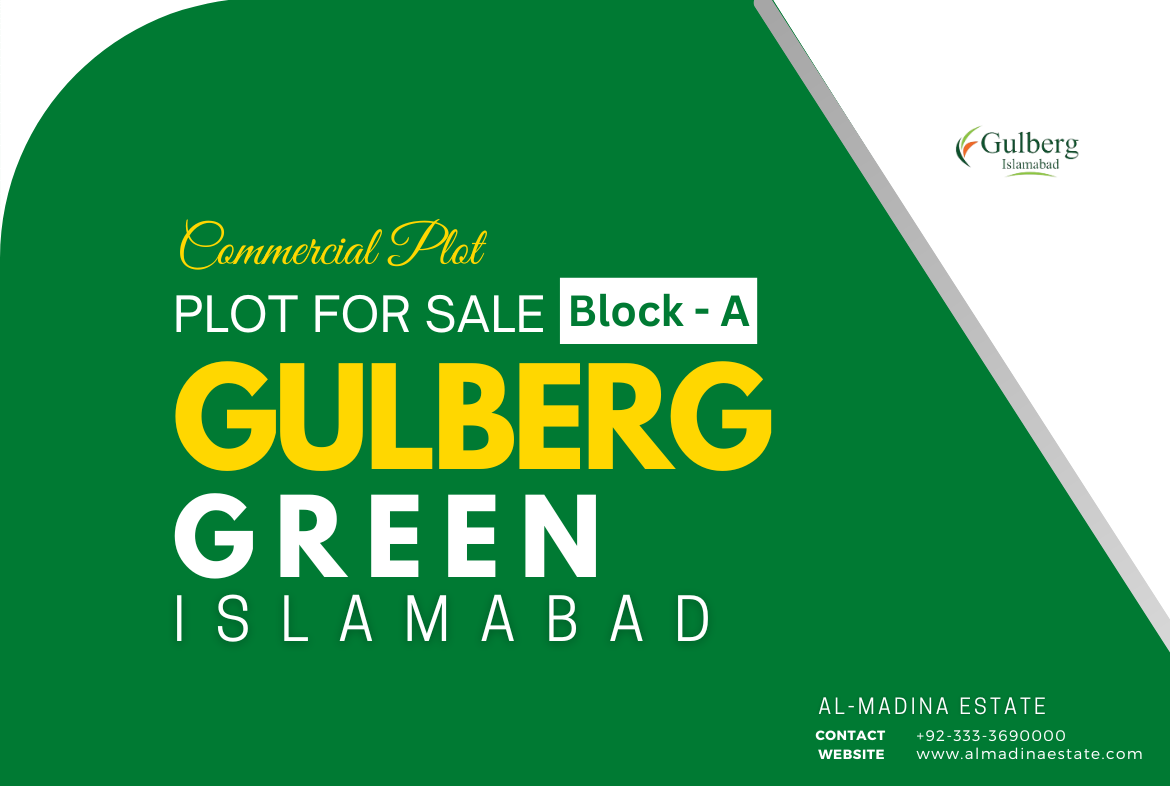 commercial plot for sale in gulberg green islamabad block a