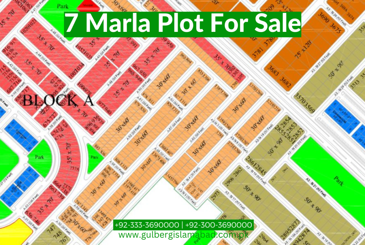 7 Marla Developed Plot for Sale in Gulberg Residencia, Islamabad