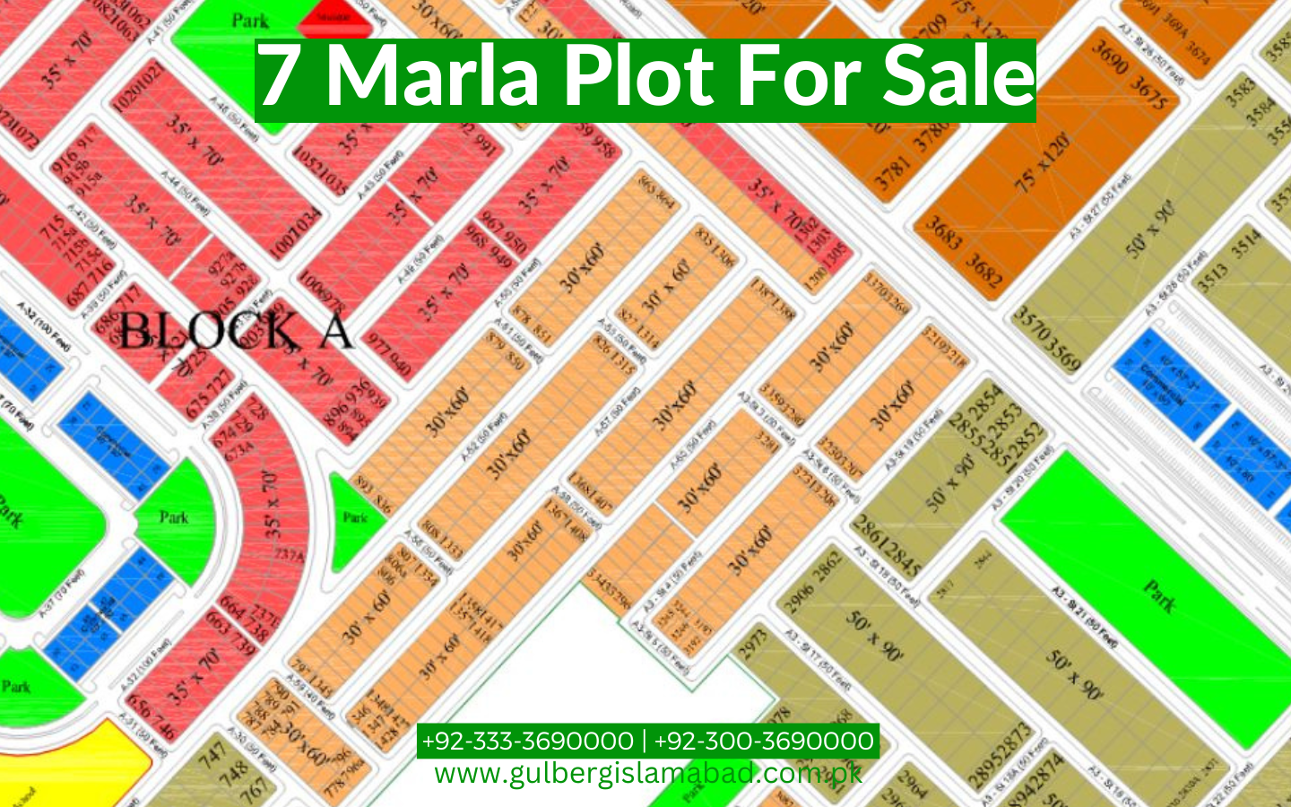 7 Marla Developed Plot for Sale in Gulberg Residencia, Islamabad