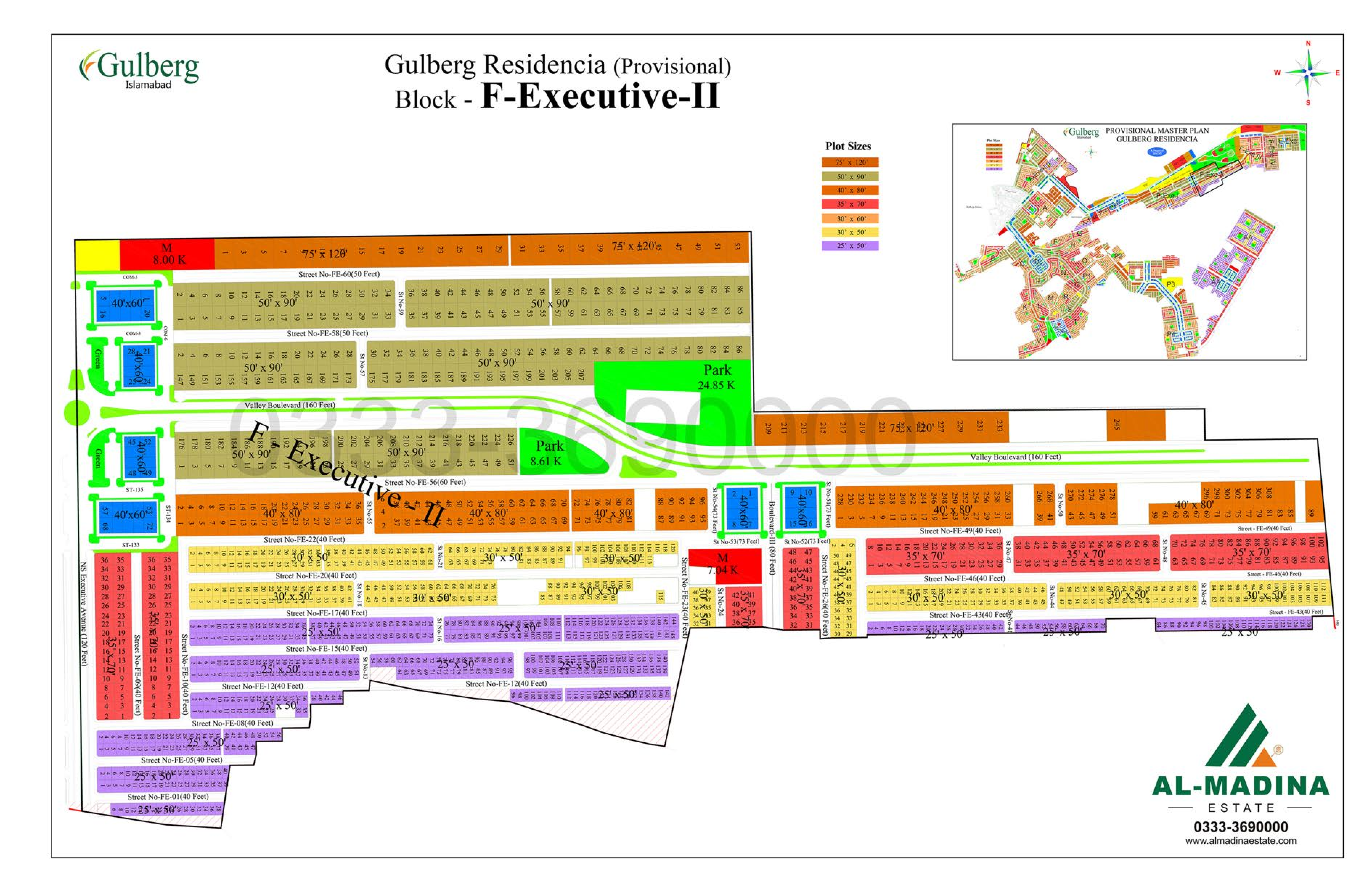 Gulberg Residencia F Executive - 2 Map