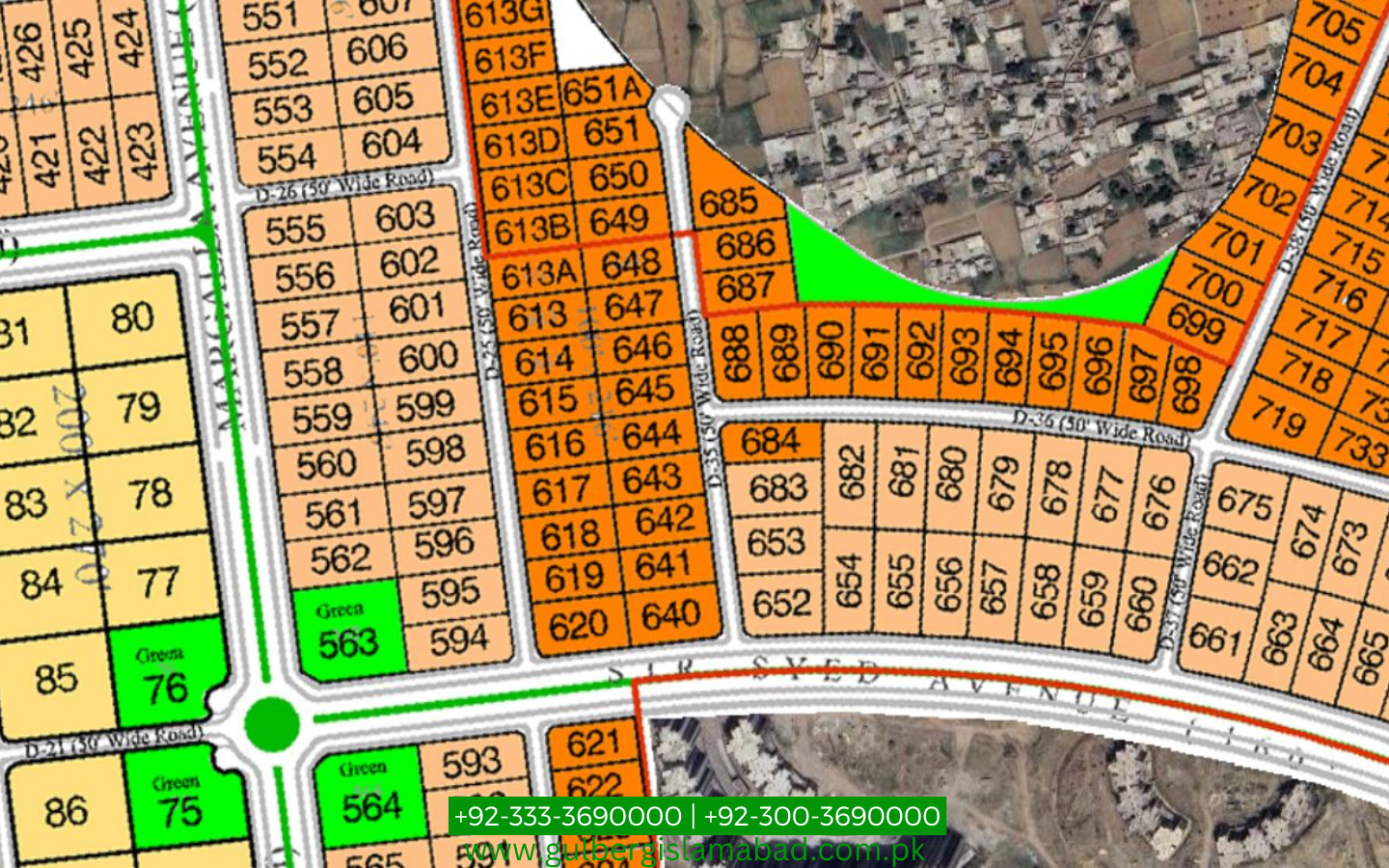 4 Kanal Non-Developed Farmhouse Plot for Sale in Block D, Gulberg Greens, Islamabad