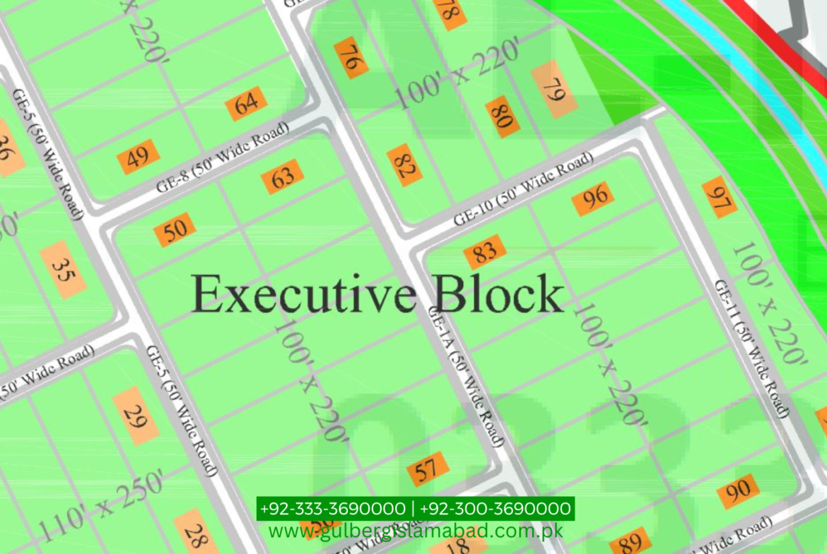 5 Kanal Farmhouse Plot for Sale in Executive Block, Gulberg Greens Islamabad