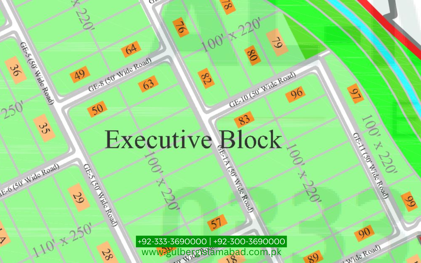 5 Kanal Farmhouse Plot for Sale in Executive Block, Gulberg Greens Islamabad